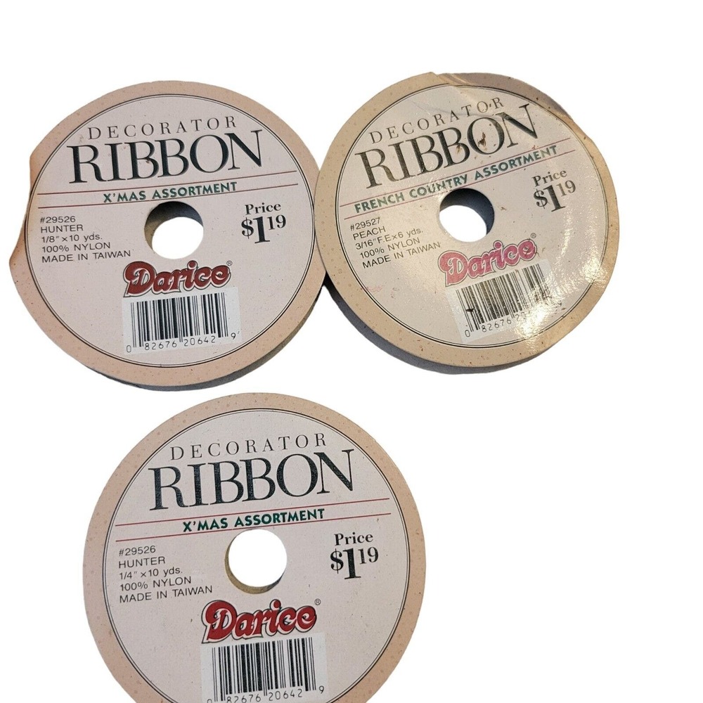 Vintage Decorative‎ Satin Spool Darice Offray Frank's Ribbon Various Sizes - Picture 4 of 4